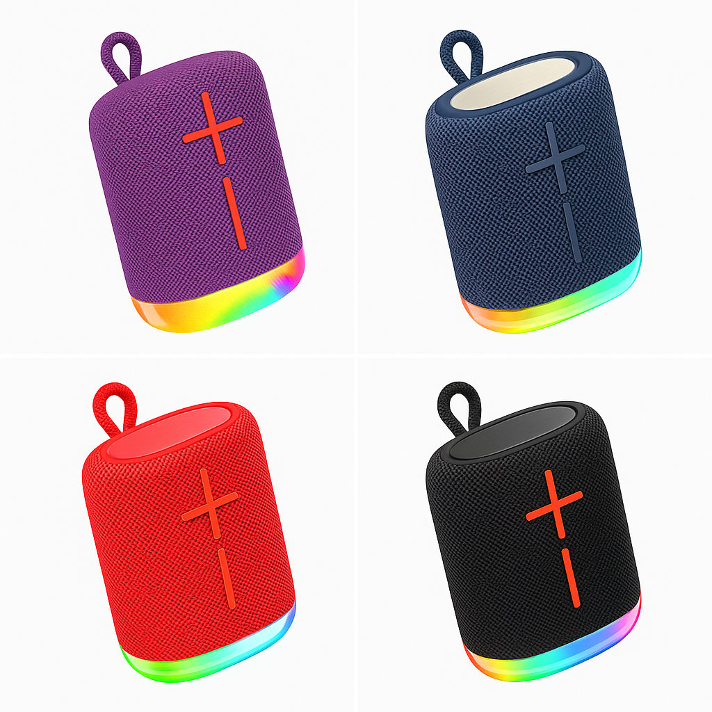 🔊 MINI ENCEINTE BLUETOOTH LED – L’AMBIANCE PARTOUT AVEC TOI