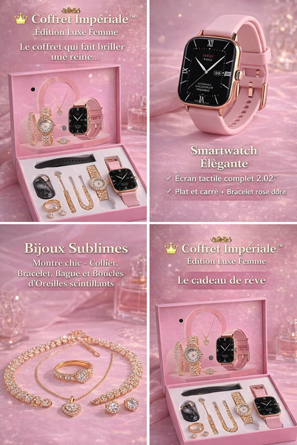 Coffret Impériale™ – Smartwatch & Bijoux Luxe 6 en 1