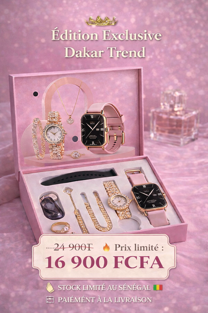 Coffret Impériale™ – Smartwatch & Bijoux Luxe 6 en 1
