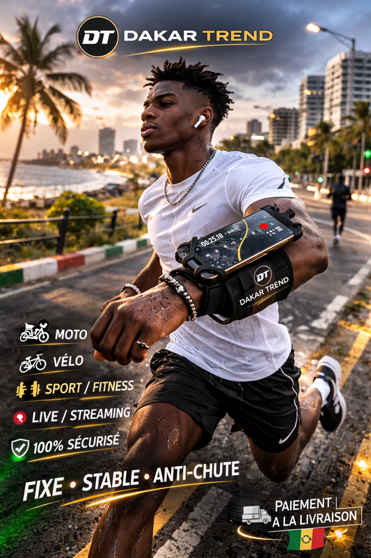 Support Téléphone Anti-Chute 360° – Moto, Sport & Live
